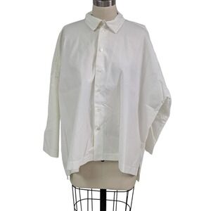 Eskander white High Low 100% cotton  blouse size 0